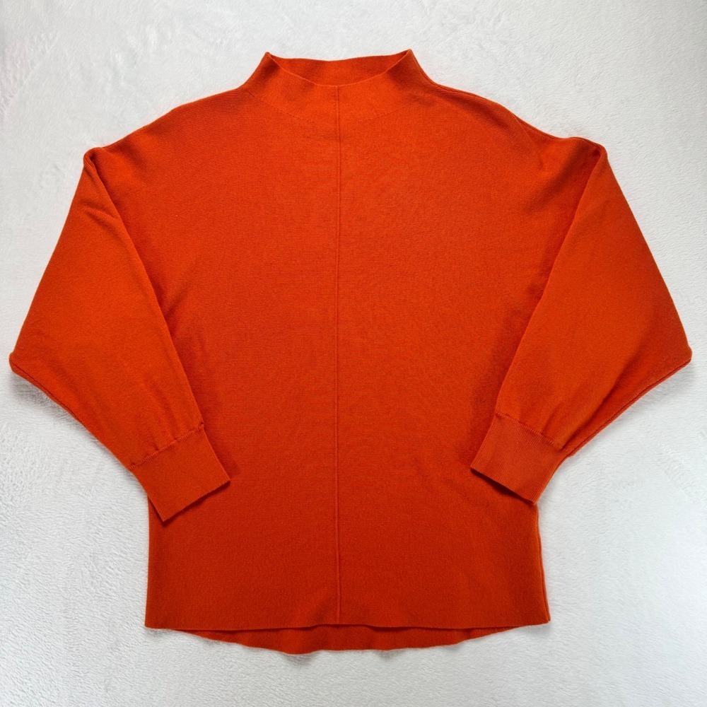 Anthropologie Saturday Sunday Orange Mock Neck Dolman Sleeve Sweater XS
